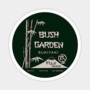 Vintage Retro Bush Garden Japanese Restaurant Seattle Magnet